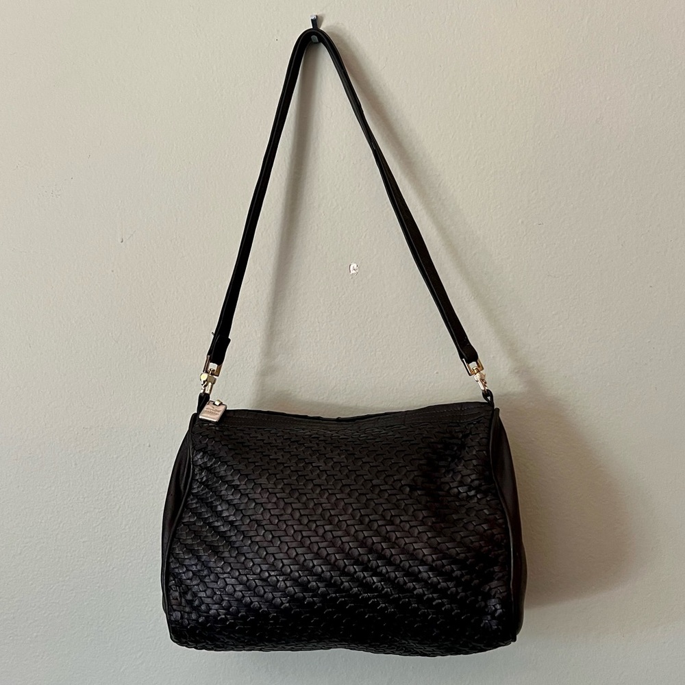 Vintage 90s Bottega Veneta Intrecciato shoulder bag